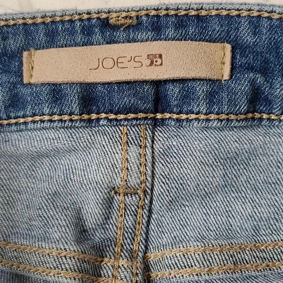 Joe's Jeans High Rise Skinny Ankle folded Raw Hem Distressed Jeans size  28 - Picture 7 of 9